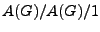 $ A(G)/A(G)/1$