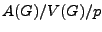 $ A(G)/V(G)/p$