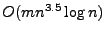 $ O(mn^{3.5}\log{n})$