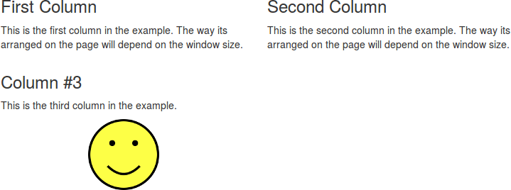 Bootstrap columns on a “small” screen
